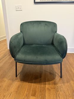 Green Velvet Office Chair