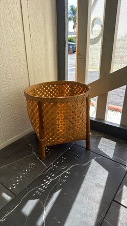 Rattan wicker planter plant holder pot