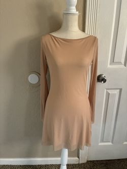 Nude Dress Long Sleeve Med