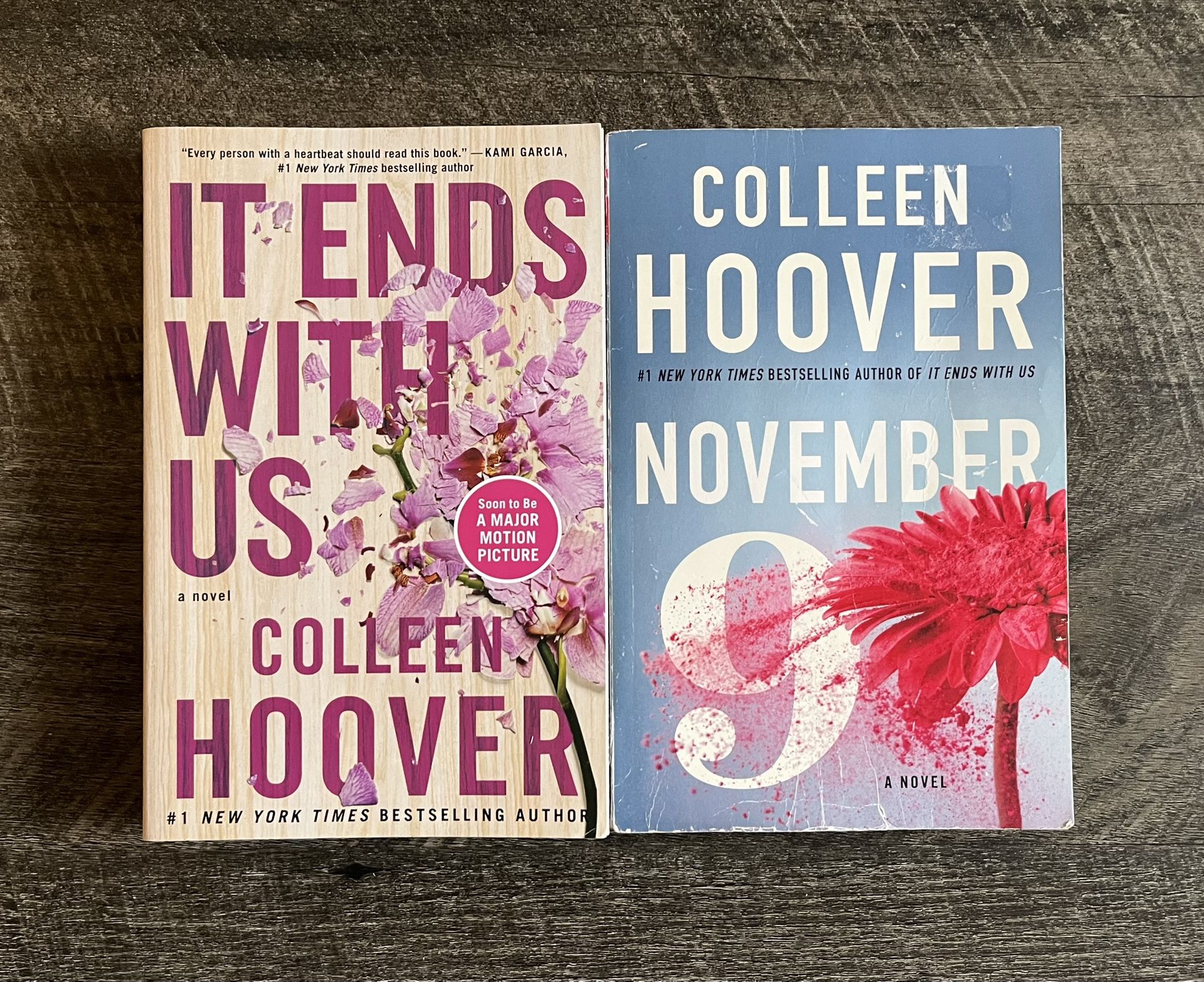 It Ends with Us + November 9 by Colleen Hoover (Lot of 2)