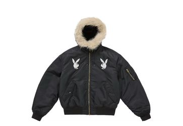 Supreme Playboy Hooded MA-1 Black