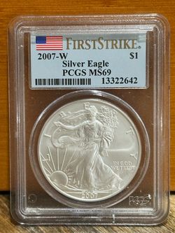 2007-W 1oz Silver Eagle MS69