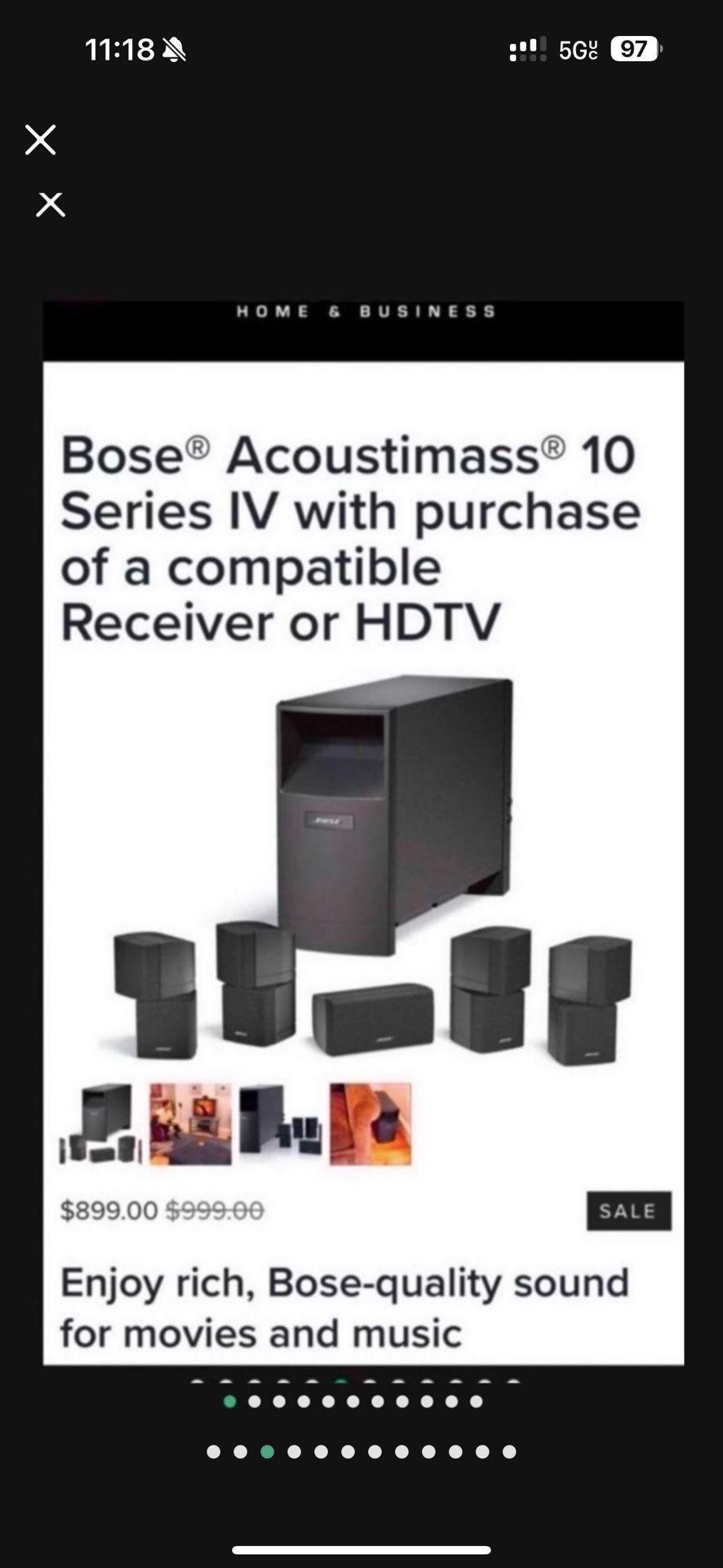 Bose Acoustismass 10IV
