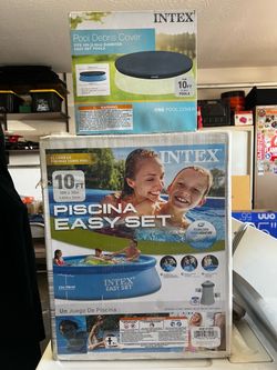 Intex 10ft Easy Set Pool with Debris Cover