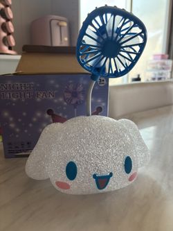 Cinnamon Roll Vanity Lamp/fan 