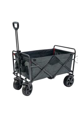 Mac Sports XL Folding Wagon with Cargo Net, Gray