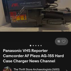 Panasonic Vhs Reporter Camcorder 