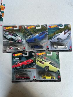 Hot Wheels Premium Car Culture Mountain Drifters AE86 Skyline NSX 3000GT Celica