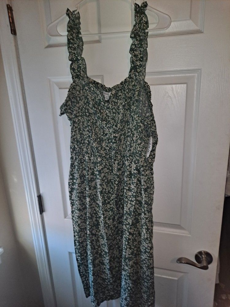 Green Floral Dress