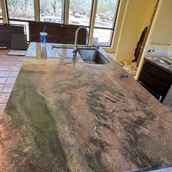 Island Table Top (Real STONE) make An Offer 