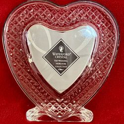 WATERFORD CRYSTAL HEART PHOTO FRAME WEDDING VALENTINE ** More VINTAGE items   