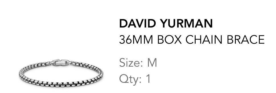 David Yurman Mens Bracelet