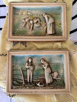Vintage the angelus and the gleaner art