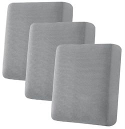 Sofa Cushion Covers in Dove,  3 Pieces