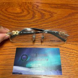 Dolce & Gabanna DG 1150 black and gold glasses