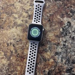 Restored Watch Nike+ Series 3 42mm Apple Space Gray Aluminum Case Anthracite/White Nike Sport Band MQL42LL/A (Refurbished)