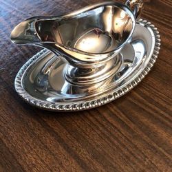 Silverplate gravy boat