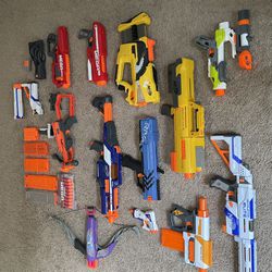 nerf gun lot + Ammo (HUGE)