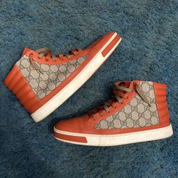 Orange Gucci High tops 