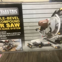 Chicago electric 12" Double beve sliding compound miter saw with laser guide system