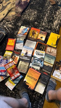 Large box of military  books non fiction and fiction