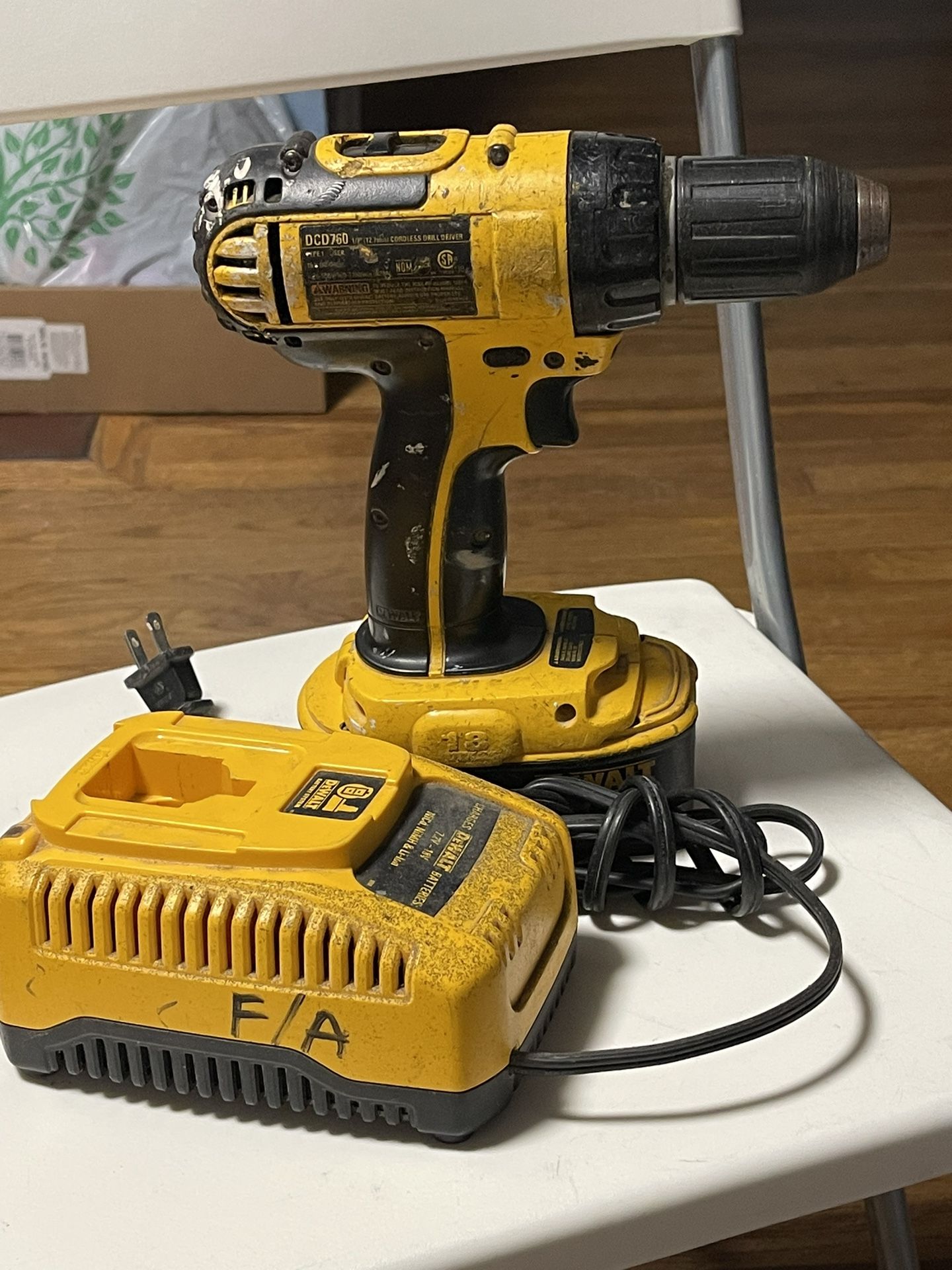 Dewalt  18V 1/2”Cordless Compact Drill Driver , Drill And Charger Only 