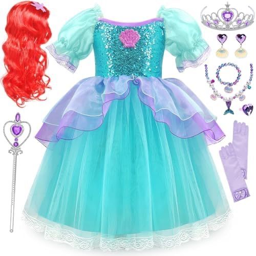 Toddler Girl Princess Ariel Mermaid Costume Set