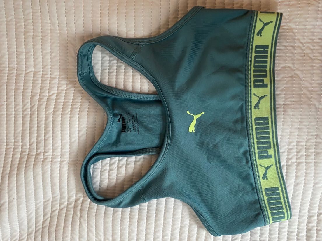 Teal Puma Sports Bra Size M