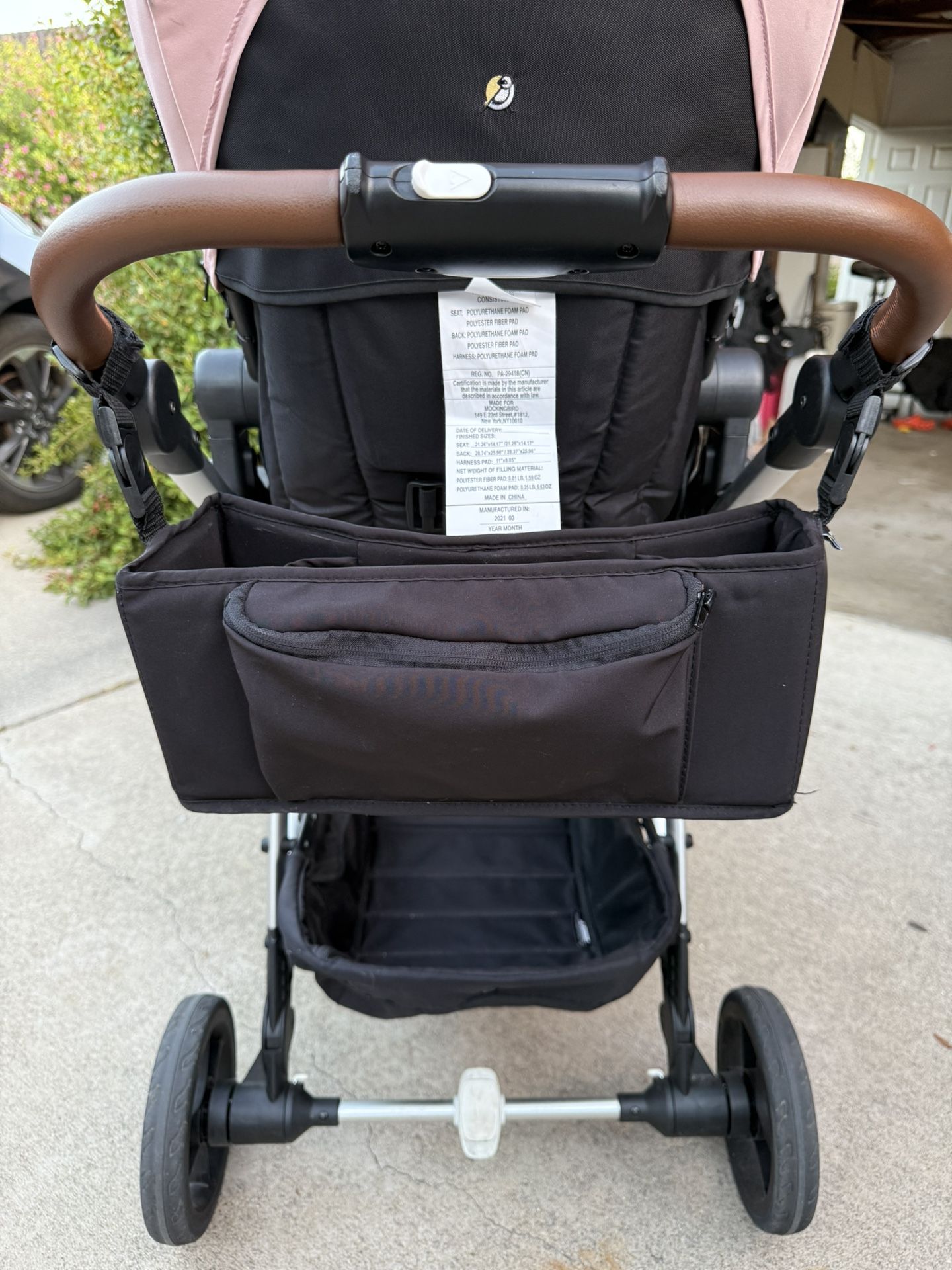 “Parent Organizer” Accessory Black Color For Mockingbird Stroller