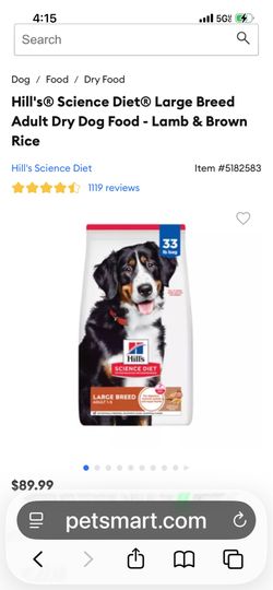 Hill's® Science Diet® Large Breed Adult Dry Dog Food - Lamb & Brown Rice