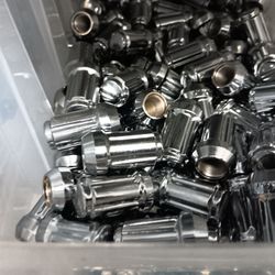 I have all kinds of wheel locks lug nuts Chrome black regular nuts lock nets spaces and plenty more