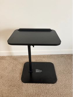Adjustable TV Tray, Height Adjustment TV Trays with 360° Swivel and 90° Tilt