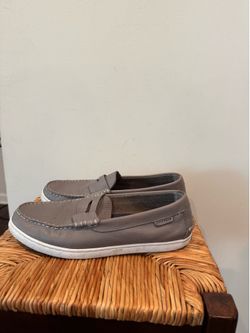 Men’s Cole Haan Gray Leather Penny Loafers size 10