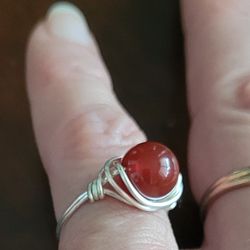 Carnelian Gemstone Ring 
