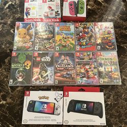 Brand New Nintendo Switch Games And Accessories 