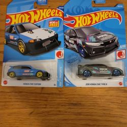 Hot Wheels-' Honda Civic Custom/' 2018 Honda Civic Type R