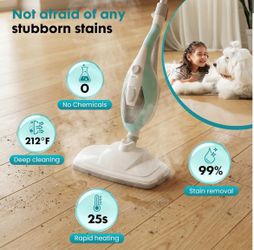 2-in-1 Floor Steam Mop & Handheld Steamer – Brand New