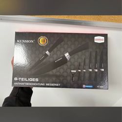 KUNSION 6-Piece Non-Stick Knife Set