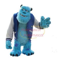 Mike Wazowski & Monster Sully James P Sullivan Mascot Costume 175cm 69inch