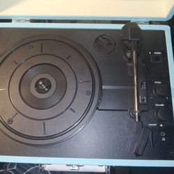 Crosley Bluetooth Portable Record Player And 2 Vinyl Records