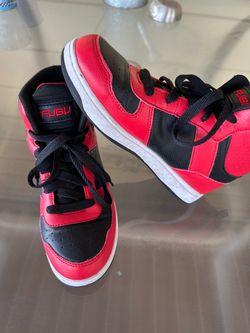 Boys‼️ FUBU High-Top Sneakers Black and Red