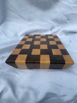 Walnut Maple Beveled End Grain Cutting Board