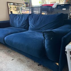 FREE Blue Velvet Couch 