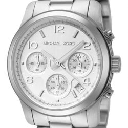 Michael Kors Runway Silver-Tone Watch