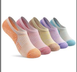 Gonii Womens No Show Socks Athletic Ankle Socks Cushioned Running Low Cut 5 Pair