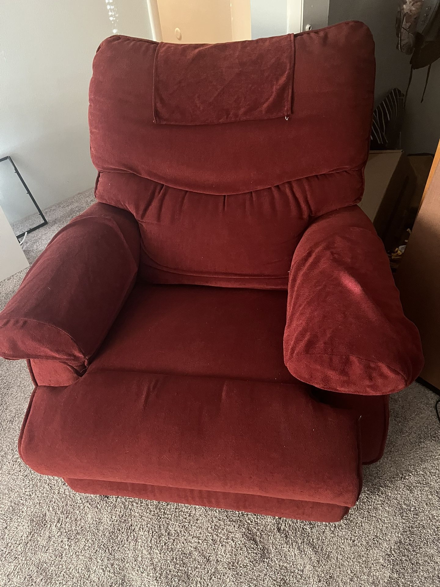 Red Lazy boy Recliner 