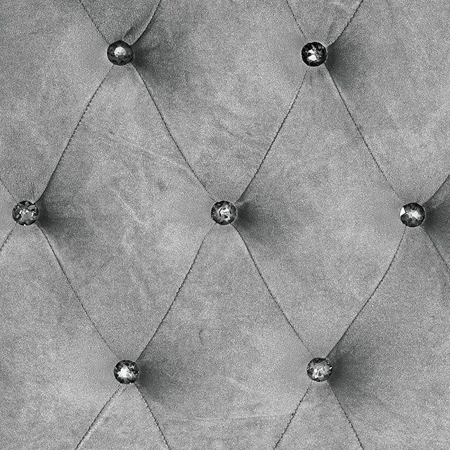 Gray Velvet Wingback Design Bed Home & Garden