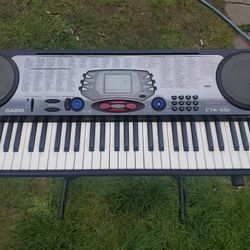 Casio Electronic Keyboard Piano And Stand 
