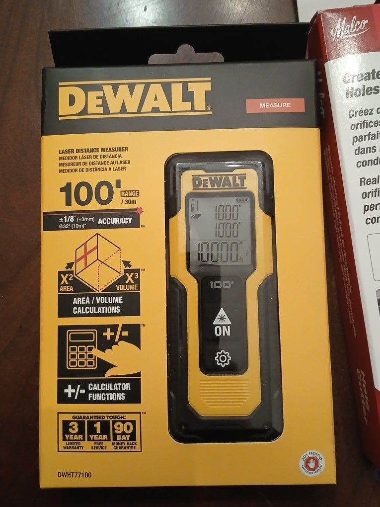* BRAND NEW * Dewalt 100' Laser Distance Measurer $70 OBO