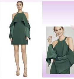 BCBG army green "Tristyn" cocktail dress short